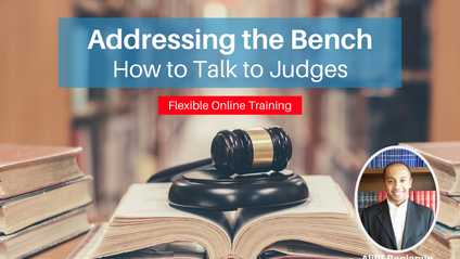 Product image for (English) Addressing the Bench / How to Talk to Judges by Aliff Benjamin - (Thomas Philip Advocates & Solicitors)