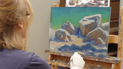 Product image for Exploring The Landscape - Discussion and Steps on How to Paint Rocks