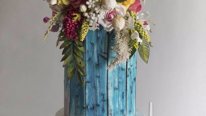 Product image for Edible Aged Painted Wood Effect for Cakes