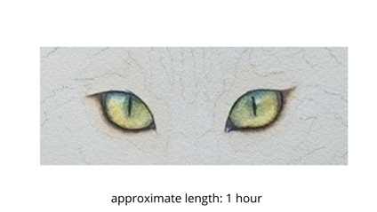 Product image for Tabby Cat Eyes in Watercolor