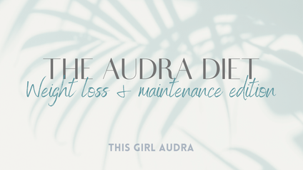 Product image for The Audra Diet: Weight Loss & Maintenance Edition