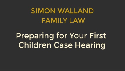 Product image for Preparing for Your First Children Case Hearing