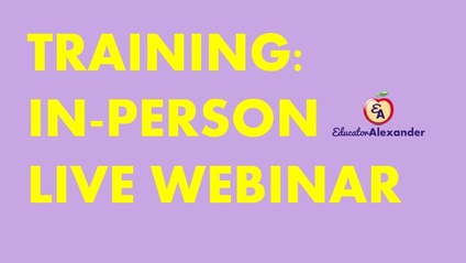 Product image for Training: In-Person or Live Webinar