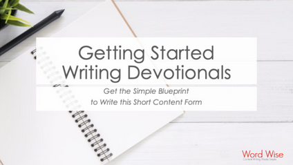 Product image for Getting Started Writing Devotionals