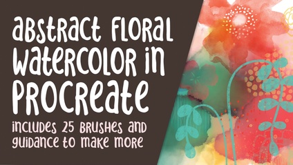Product image for PRO 011 - Abstract Floral Watercolor in Procreate
