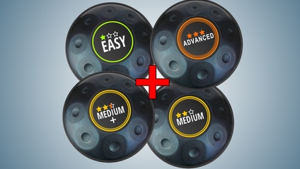 Product image for Bundle Pack: 1° + 2° + 3° + 4° Tutti i Livelli di Corso Handpan