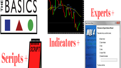 Product image for Mql4 Bundle (4)... Basics, Scripts, Indicators, Experts