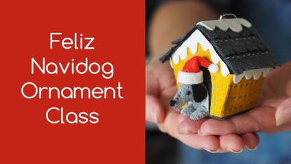 Product image for Feliz Navidog Ornament Class
