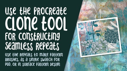 Product image for PRO 023 - Clone Tool for Constructing Seamless Repeat Patterns in Procreate