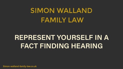 Product image for Represent yourself in a Fact Finding Hearing