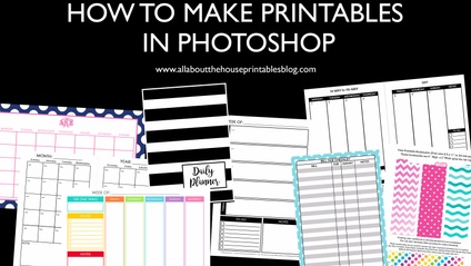 Product image for How to Make Printables in Photoshop
