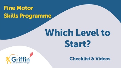 Product image for Fine Motor Skills Programme - Which level should the child start at?