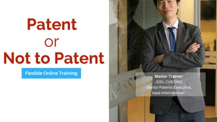 Product image for (English) Patent or Not to Patent by Joel Cheong (KASS International)