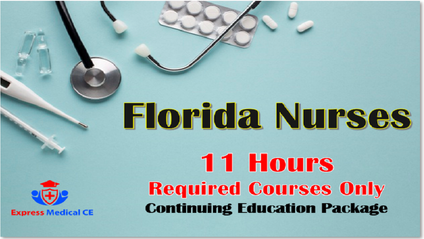 Product image for Florida Nurses 11 Hour CE Package (Required Courses Only)