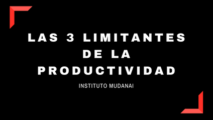 Product image for Las 3 Limitantes de la productividad