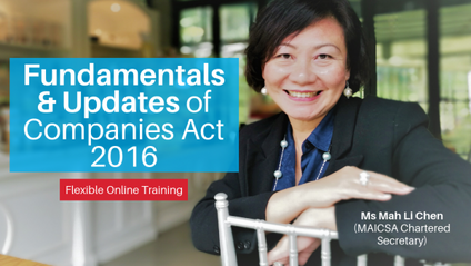 Product image for (English) Fundamentals & Updates to Mastering the NEW Companies Act 2016 by Mah Li Chen (MAICSA Chartered Secretary)