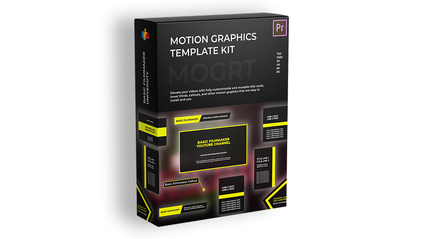Product image for PREMIERE PRO MOTION GRAPHICS KIT (MOGRT)