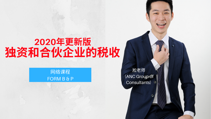 Product image for (中文) 2020年更新版 独资和合伙企业的税收 by 淞老师 (ANC Group)