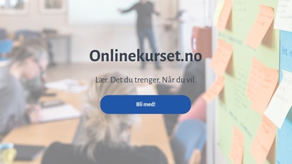 Product image for Introduksjon og velkommen til Onlinekurset.no