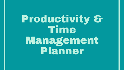 Product image for Productivity & Time Management Planner