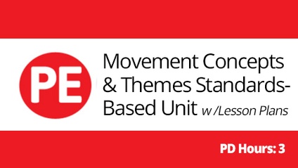 Product image for Movement Concepts and Themes Standards-Based Unit with Lesson Plans