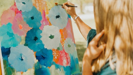 Product image for How to Paint Acrylic Abstract Florals for Home Decor