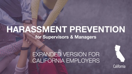 Product image for Harassment Prevention for California Supervisors