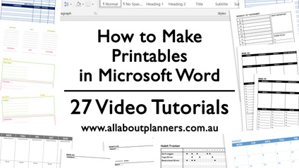 Product image for How to Make Printables in Microsoft Word