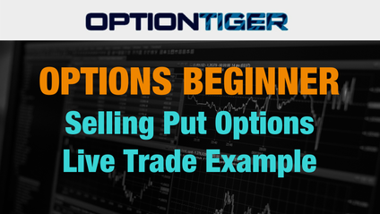 Product image for Selling Put Options - Live Trade example