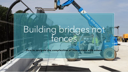 Product image for Building bridges not fences