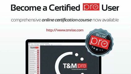 Product image for T&M Pro User Certification