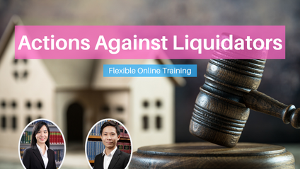 Product image for (English) Actions Against Liquidators by Sean Tan Yang Wei & Sheryn Yong (Thomas Philip Advocates & Solicitors)