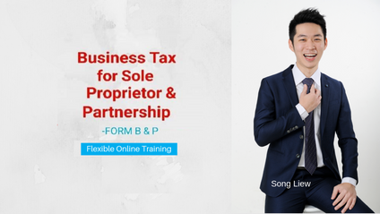 Product image for (English) Business Tax for Sole Proprietor & Partnership -Form B & P by Song Liew Tzen Hsiung 淞老师