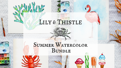 Product image for Summer Watercolor Bundle