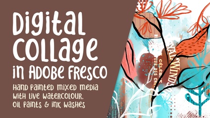 Product image for Digital Mixed Media Collage in Adobe Fresco