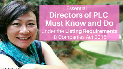 Product image for (English) - BURSA Latest Listing Requirements & Companies Act 2016 by Mah Li Chen (MAICSA Chartered Secretary)