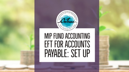 Product image for MIP EFT for Accounts Payable: Set Up