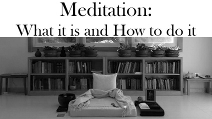 Product image for Meditation: What it is and How to do it