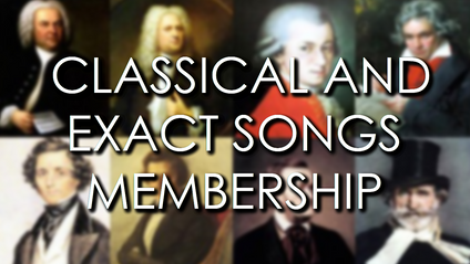 Product image for Classical Pieces And Exact Song Versions Library Membership