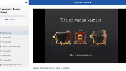 Product image for Finnish Vocabulary Booster Video Course