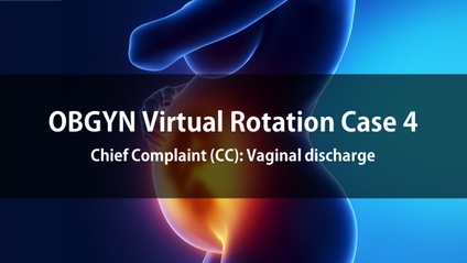 Product image for OBGYN Virtual Rotation Case 4  Chief Complaint (CC): Vaginal discharge
