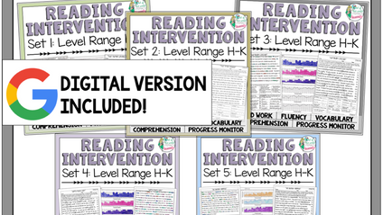 Product image for Reading Intervention Program: Sets H-K