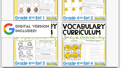 Product image for Vocabulary Curriculum: Grade 4