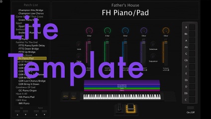 Product image for Nick Stailey’s Lite Template for MainStage
