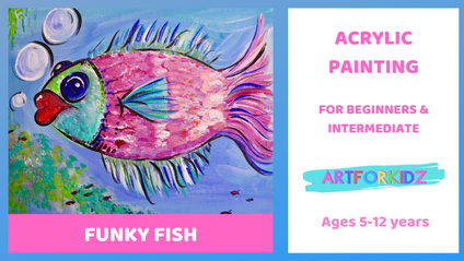 Product image for Funky Fish - Acrylic Painting