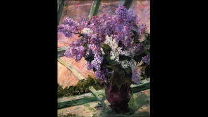 Product image for Paint-A-Long - Recreation of Lilacs In A Window⁠ by Cassatt