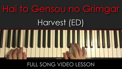 Product image for Hai to Gensou no Grimgar | Harvest (ED) | Full Song Video Lesson