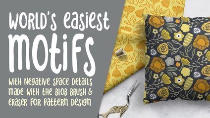 Product image for World’s Easiest Motifs with Negative Space Details in Illustrator