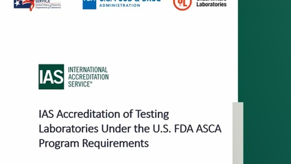 Product image for Accreditation of U.S. FDA ASCA testing labs