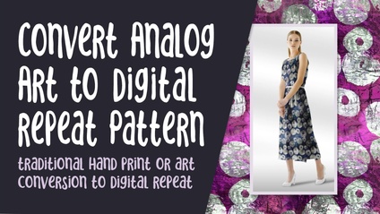 Product image for Convert Analog Art to a Digital Pattern Repeat in Photoshop